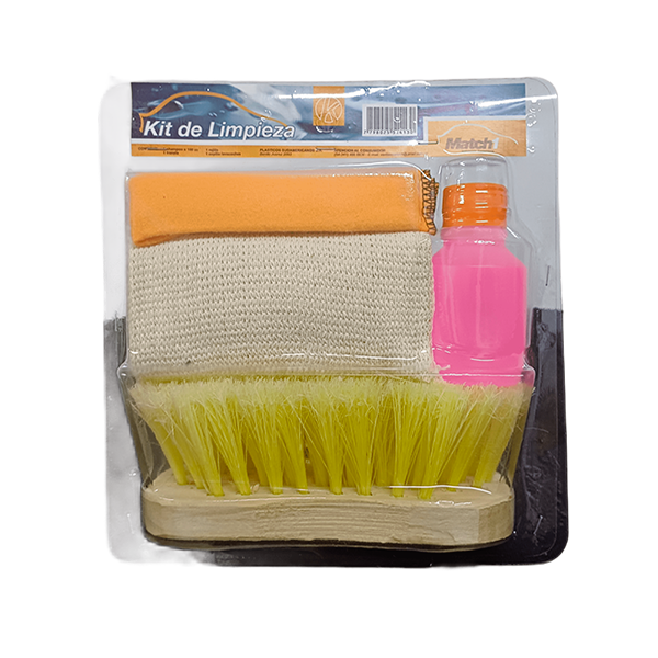 BLISTER KIT DE LIMPIEZA (lavauto-rejilla-franela-cepillo)