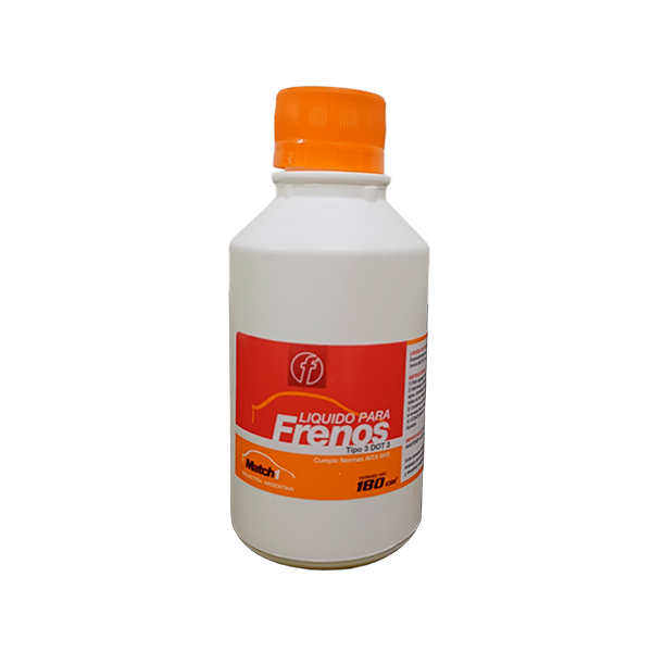 LIQUIDO DE FRENOS X 180CC DOT3